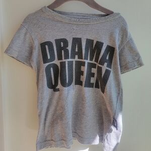 Nununu "Drama queen" distresses t shirt 2/3 years
